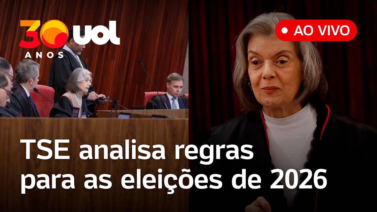 TSE ao vivo: Cármen Lúcia e ministros discutem regras para as eleições de 2026; assista ao vivo