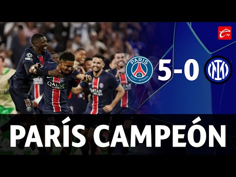 RESUMEN: PSG 5-0 INTER | CHAMPIONS LEAGUE | GRAN FINAL | CALIENTE TV 🛑