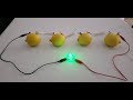 Lemon Battery Performance and Materials