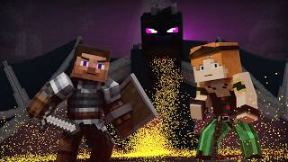 Steve Saved Alex From The Ender Dragon - Alex and Steve Life (Minecraft Animation)