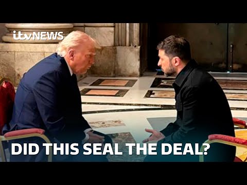 How the Trump-Zelenskyy Vatican meeting helped seal the minerals deal | ITV News