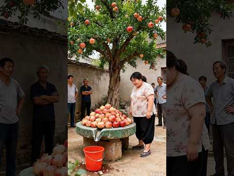 The fat girl extracted a lot of pomegranate juice from her grinder.๐ฎโจ#viral #shortvideos #funny