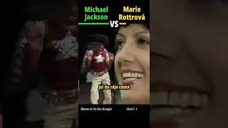 MICHAEL JACKSON vs MARIE ROTTROVÁ - Muž č. 1 (Blame It On the Boogie) - #hudba #shorts #versus