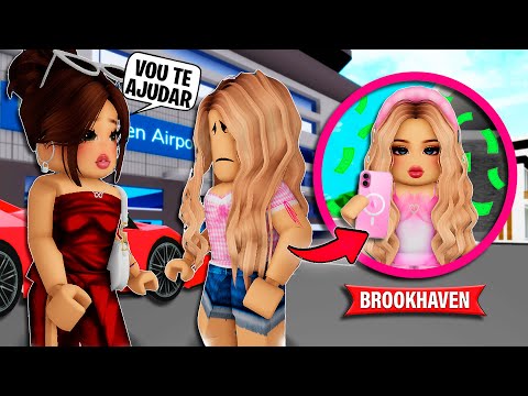 A MENINA que FOI ABANDONADA NO AEROPORTO FICOU RICA | Historinhas Brookhaven Roblox | Bibi e Lud