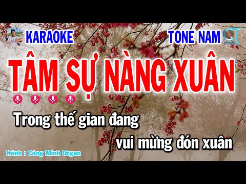 Karaoke Tâm Sự Nàng Xuân Tone Nam