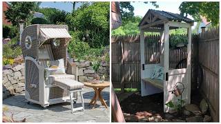 🔴 Wooden Garden Furniture: beautiful backyard ideas!