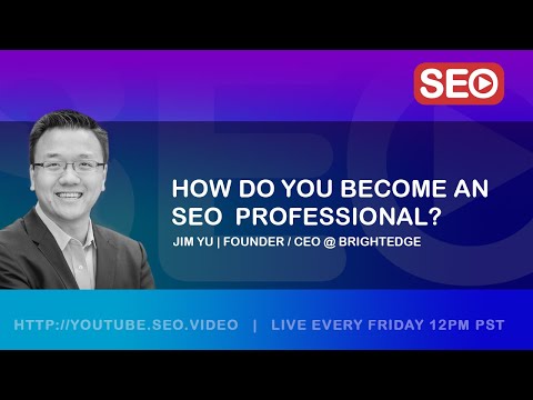 ? How To Become an SEO Professional: Jim Yu - CEO and Founder @ BrightEdge Answers the Question!