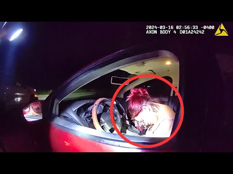 Unfit Mom Gets Caught Drunk and Asleep at the Wheel with Toddler In The Car