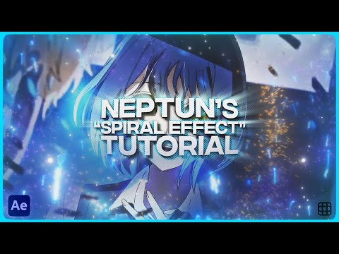 「NEPTUN'S SPIRAL EFFECT 🧊💕」After Effects「TUTORIAL」4K (NEPTUN'S FREE EDIT PACK 3 RELEASE)