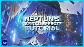 「NEPTUN'S SPIRAL EFFECT 🧊💕」After Effects「TUTORIAL」4K (NEPTUN'S FREE EDIT PACK 3 RELEASE)