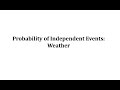 Probability of Rain and Events