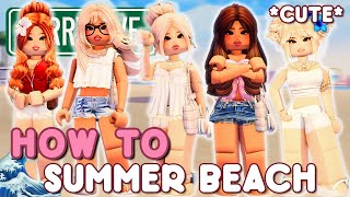 Trendy SUMMER COASTAL OUTFITS & Outfit Codes Tutorial For Berry Avenue!