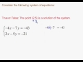 Evaluating Solutions in Systems of Equations