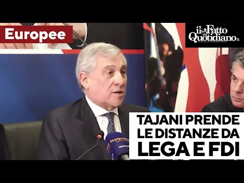 Tajani prende le distanze da Lega e FdI: "Diversi da loro, alle Europee prendiamo il 10%"