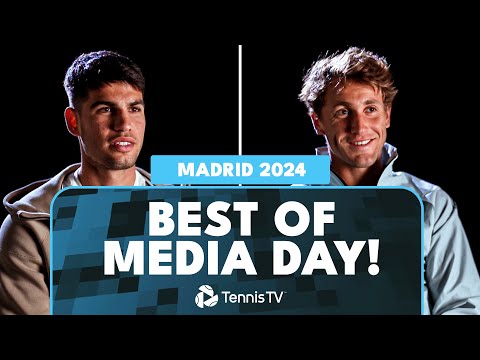 Alcaraz On Bellingham, Rune On His Shorts & More 🎬 | Madrid 2024 Media Day Best Bits