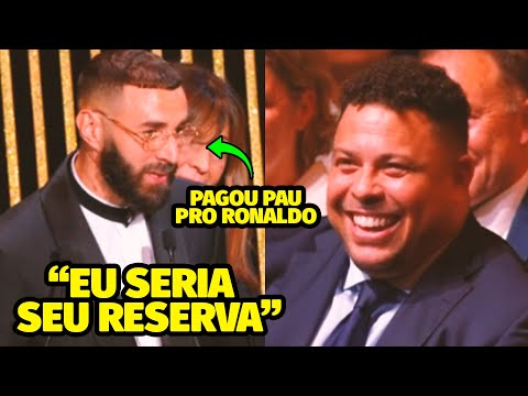 O DISCURSO EMOCIONANTE DE BENZEMA PARA RONALDO NA PREMIAÇÃO DE MELHOR JOGADOR DO MUNDO