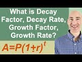 Exploring Decay and Growth Factors in Mathematics
