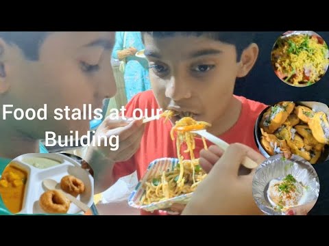 Food stalls at our building #food #foodstall #kojagiripurnimastatus #homemade #dance 