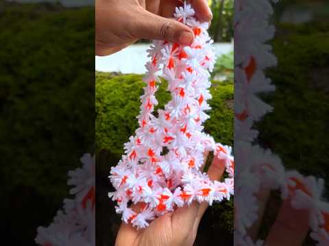 উল দিয়ে শিউলি ফুলের মালা #shorts #shortsvideo