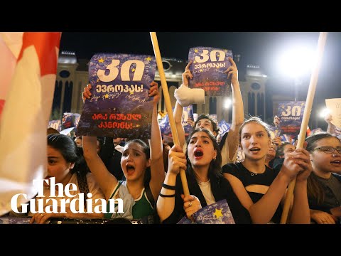 Thousands protest against 'foreign agents' bill in Georgia