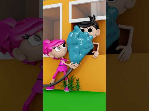 Tưới cây mà còn trêu