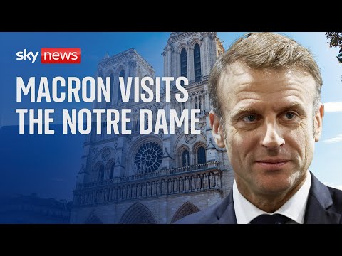 Watch live: Macron visits the Notre Dame