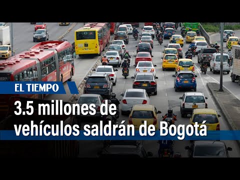 Operación éxodo: 3.5 millones de vehículos dejarán Bogotá en Navidad | El Tiempo