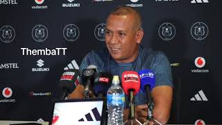 La Cure Sylvester coach on match day minus one against Orlando Pirates #CCL 