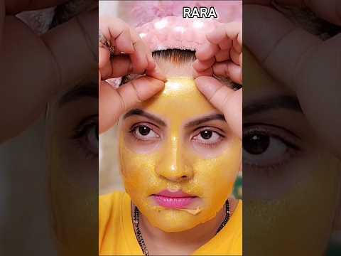gold peel off mask | RARA | #skincare #beautiful #makeup #skincareroutine #vlcc
