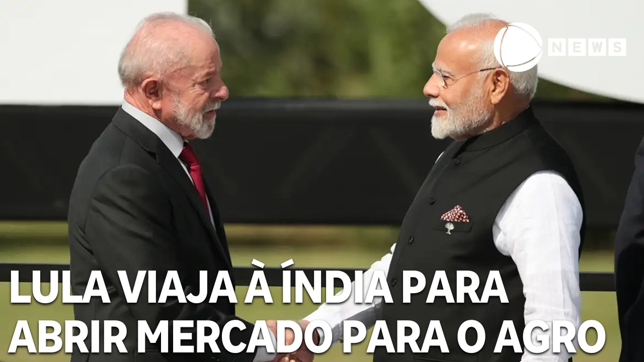 Lula viaja à Índia para abrir mercado para o agro brasileiro