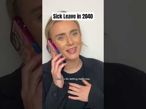 Sick Leave In 2040.. #sickleave #workmemes #funnyshorts #comedyskits in#2040