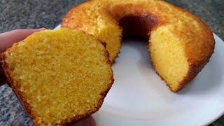 BOLO DE FLOCÃO DE MILHO COM QUEIJO - FÁCIL E RÁPIDO 