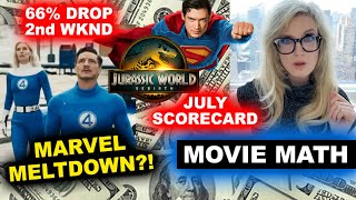 2025 Box Office - Fantastic Four 2nd Weekend Drop 66%, Superman Update Worldwide, Marvel vs DC