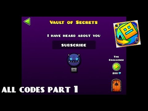 geometry dash vault of secrets codes 2021