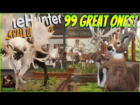 INSANE 7300 Hour Trophy Lodge Tour With 99 Great Ones & 15+ Super Rares! Call of the wild