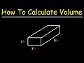 Volume Calculation Concepts