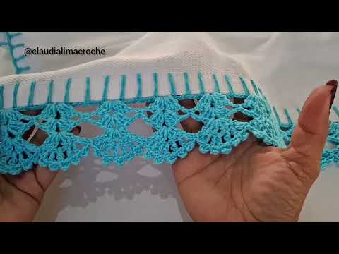 Bico de croche para pano de prato #853