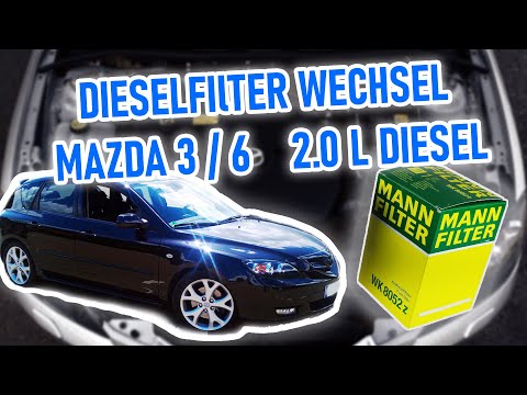 Wechsel Dieselfilter Mazda 3 6
