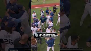 The radio call of the Rays punching their ticket to the World Series 🎙️ #rays #alcs #mlb #postseason