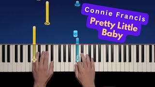 Connie Francis - Pretty Little Baby - Easy Piano Tutorial