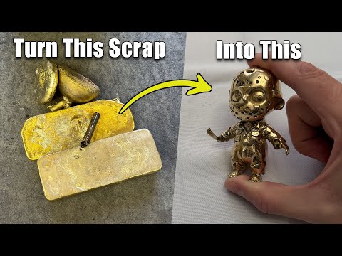 Making Baby Jason From Bronze Scrap Metal - Friday The 13th Casting Art