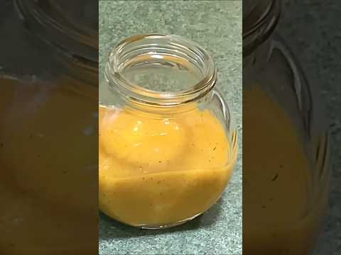 Vinagreta de mostaza para ensalada #vinagreta  #saladdressing #how #recetas