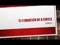 Exploring the Equation of a Circle