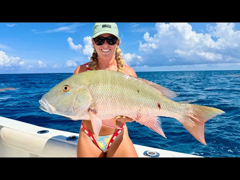 The reef exploded! Monster mutton snappers! video thumbnail