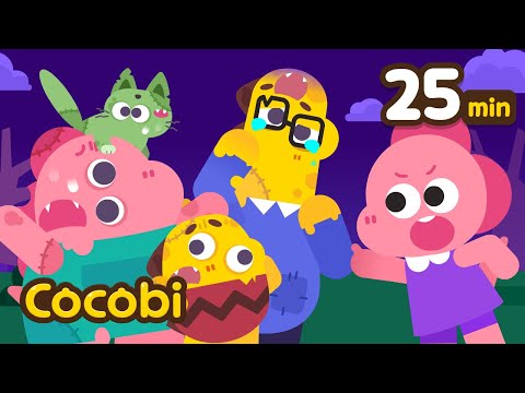 Mix - Match the Zombies' Faces! | Cartoon and Songs For Kids | Cocobi