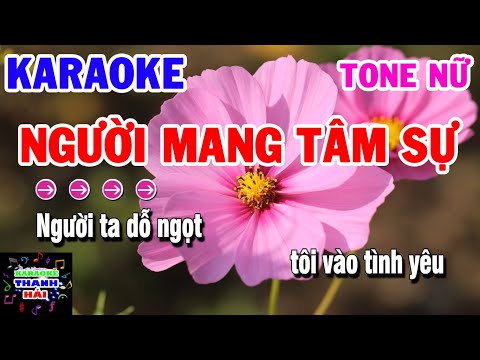 Karaoke Người Mang Tâm Sự Nhạc Sống Tone Nữ karaoke Thanh Hải