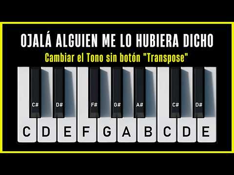 ¡Cambia en Segundos el TONO de CUALQUIER canción con este MÉTODO VISUAL! sin botón "Transpose"