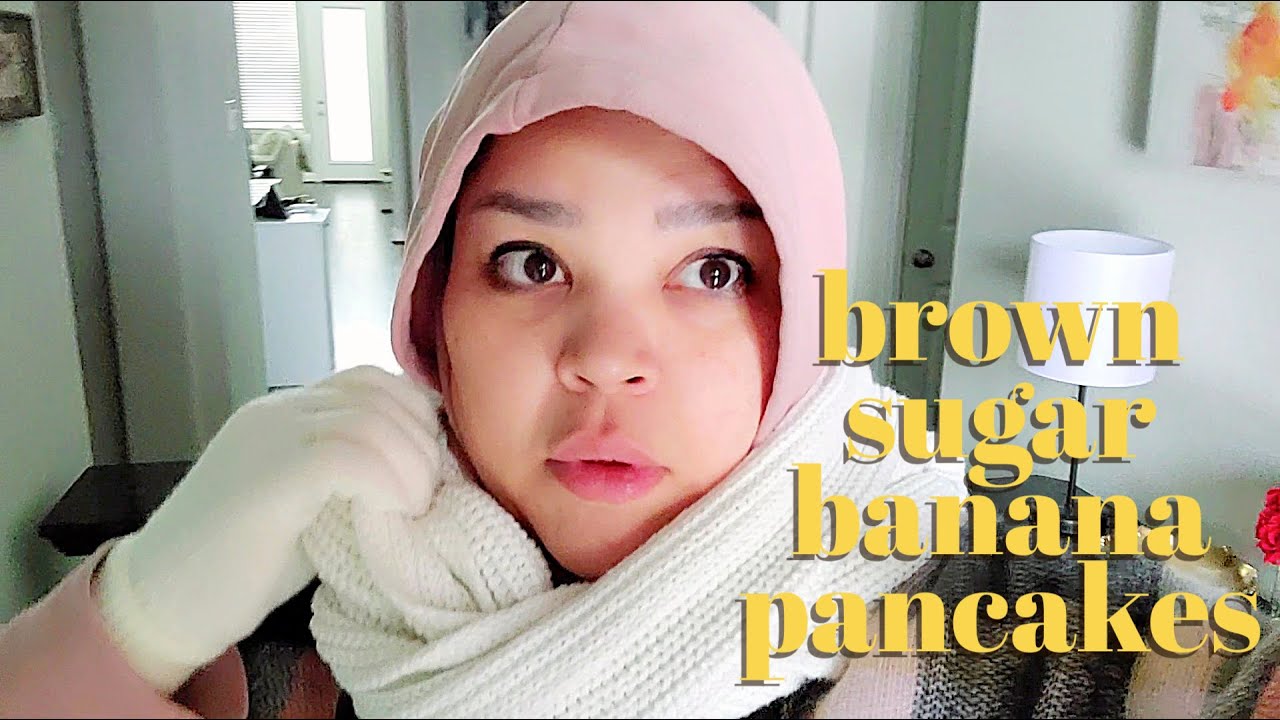 Brown sugar banana pancakes - Winter Freeze Power Outage Cooking Vlog Stay Warm My Friends