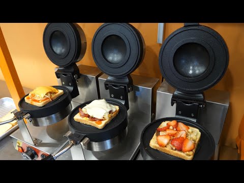 외계인을 고문해서 만든 토스트!? 신박한 크레페 토스트와 6가지맛 왕대두 토스트 6 flavors big head crepe toast - Korean street food