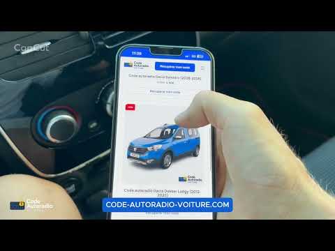 RÉCUPÉRER CODE AUTHENTIFICATION DACIA SANS DÉMONTAGE